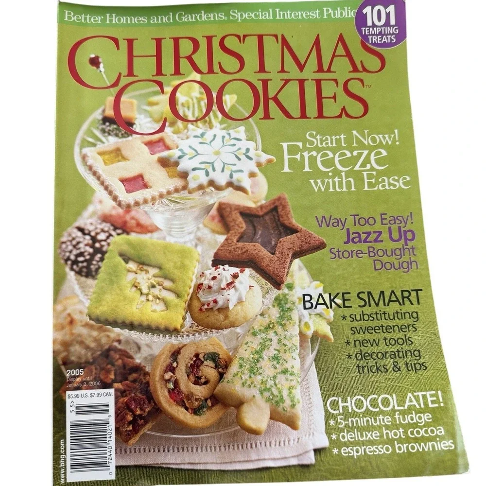 Better Homes and Gardens Magazines Lot of‎ 5 Holiday Baking Cookies Recipes